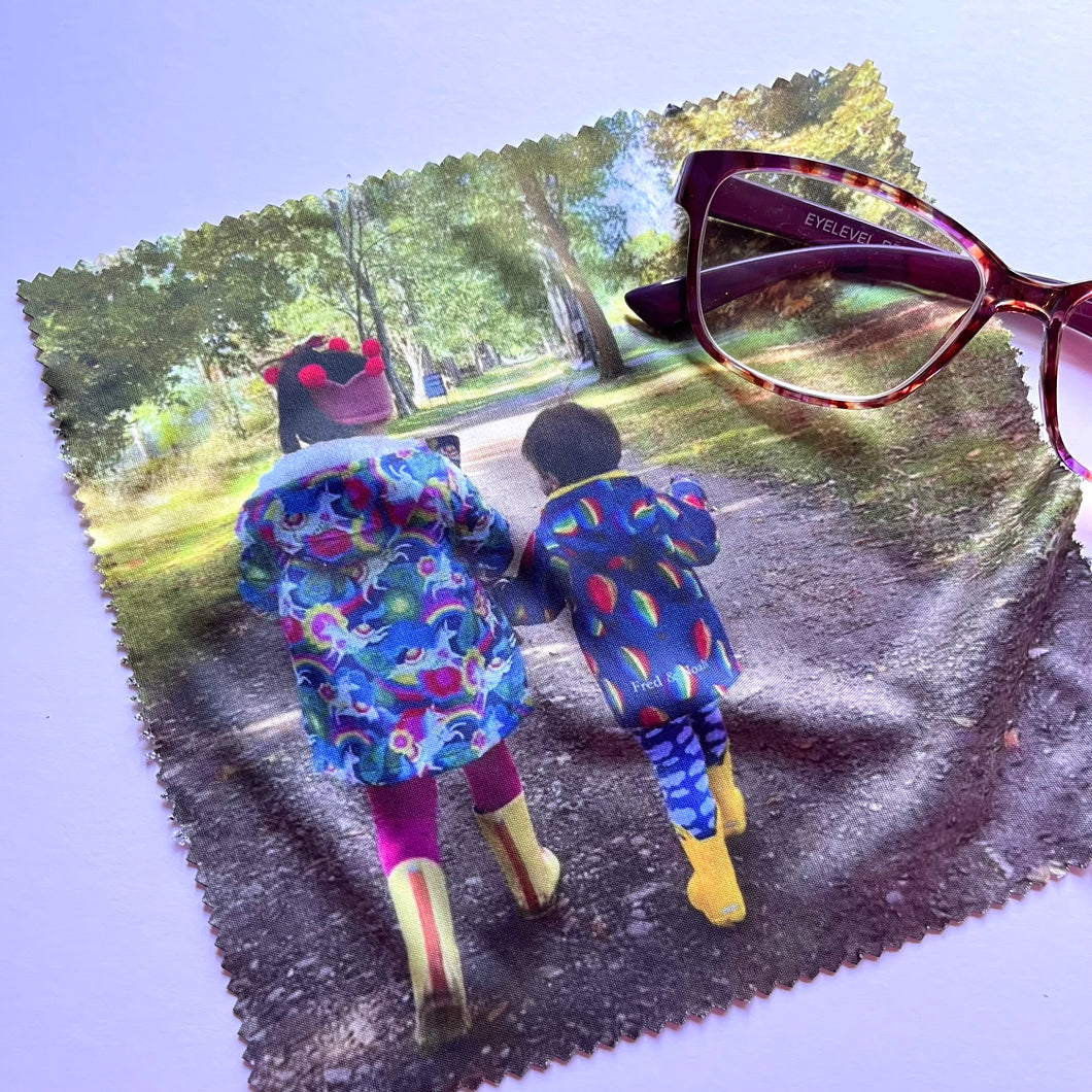 Personalised Photo Glasses Lense Cloth