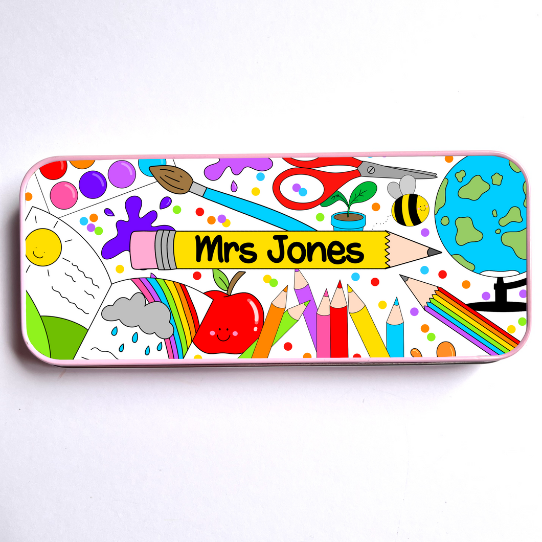 Teacher Stationery Tin