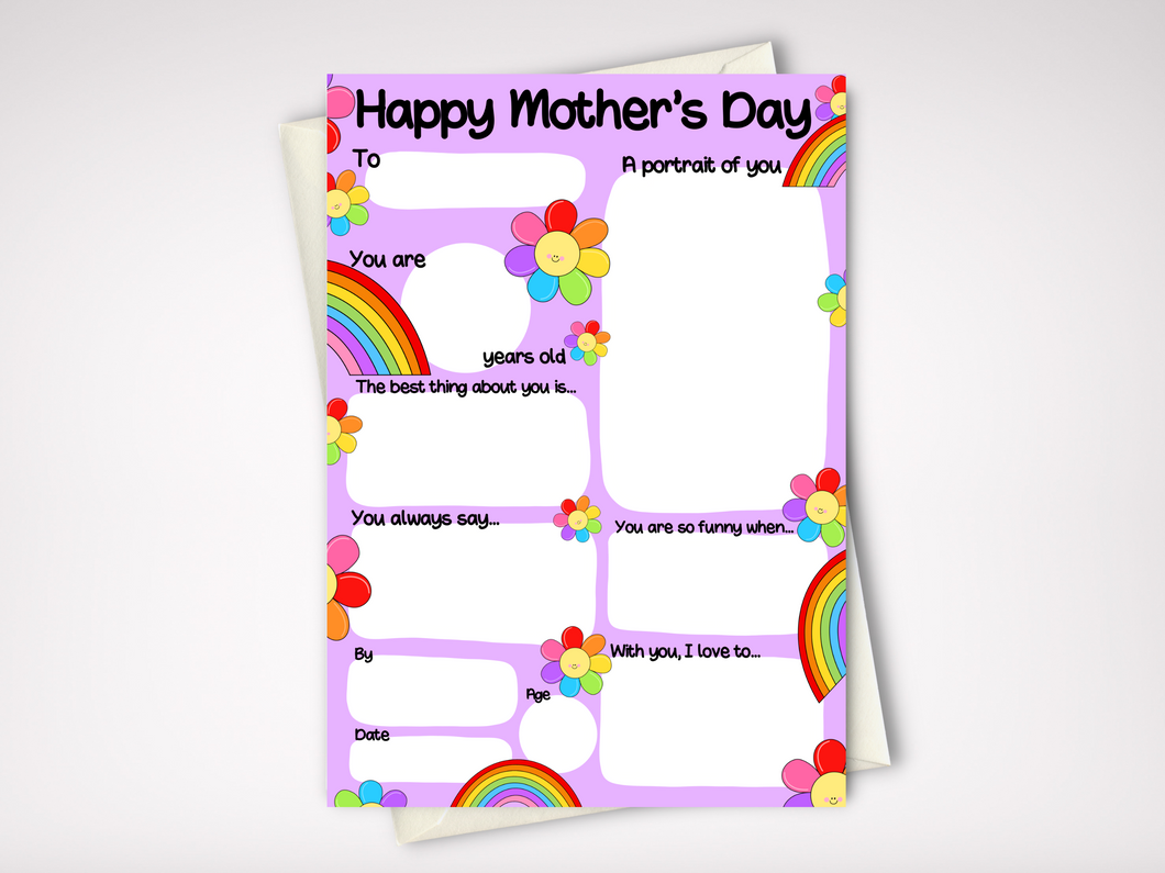 Mother's Day Keepsake Card